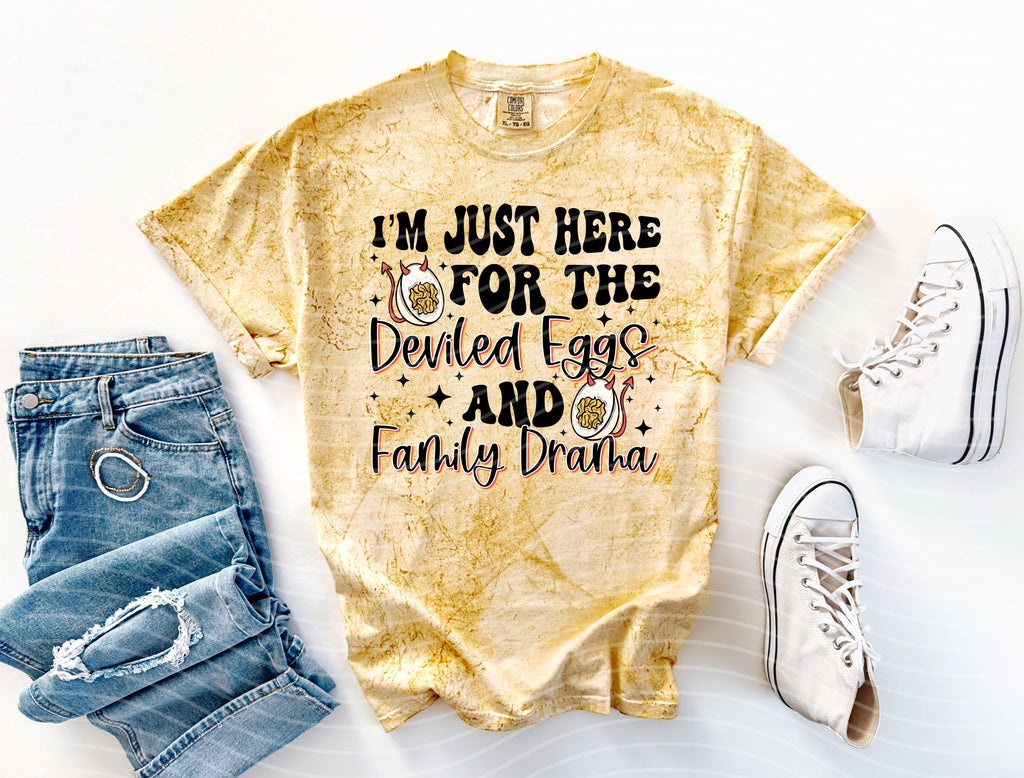 I'm Just Here for the Deviled Eggs and Family Drama Graphic product image 2