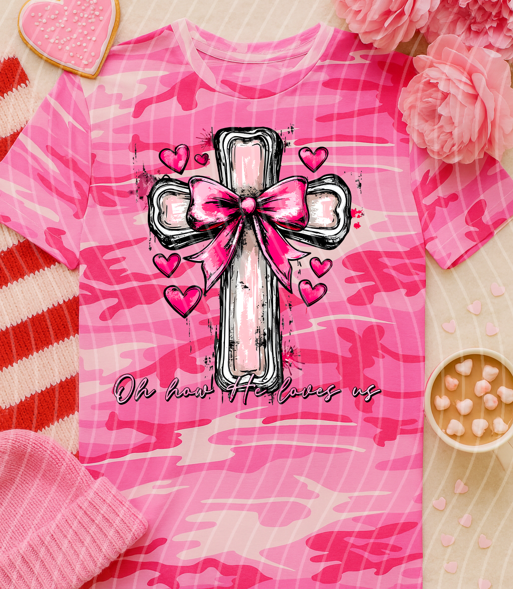Oh How He Loves Us Graphic Tee product image 2