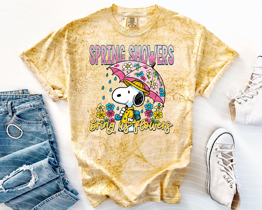 Spring Showers Bring Us Flowers Graphic Tee product image 1