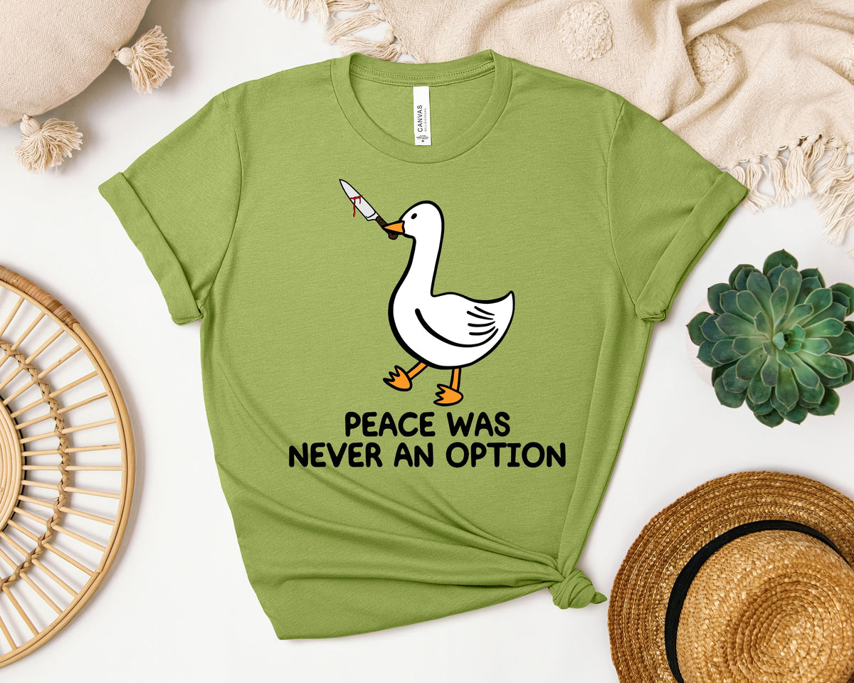 Peace Was Never an Option Graphic Tee product image 1
