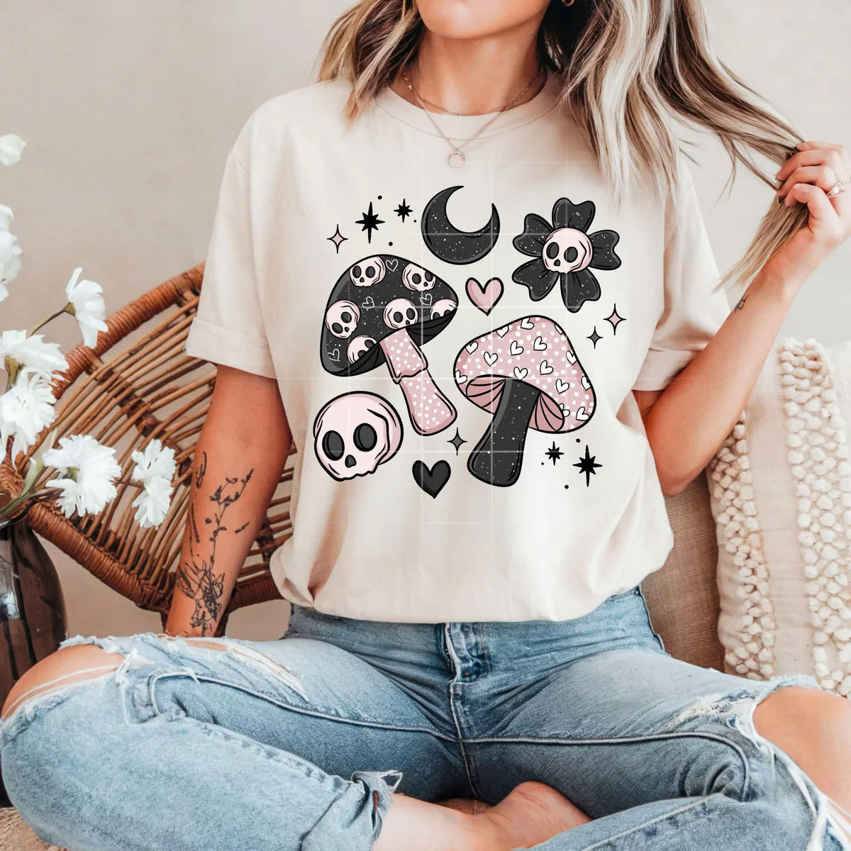 Spooky Shrooms Graphic Tee product image 1