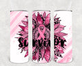 Breast Cancer Survivor 20 oz Skinny Tumbler