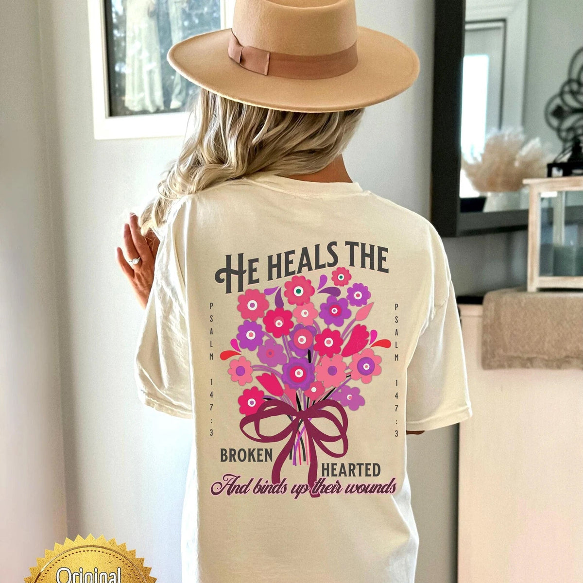 He Heals the Broken Hearted Graphic Tee product image 1