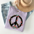 Floral Peace Sign Graphic Tee product image 1