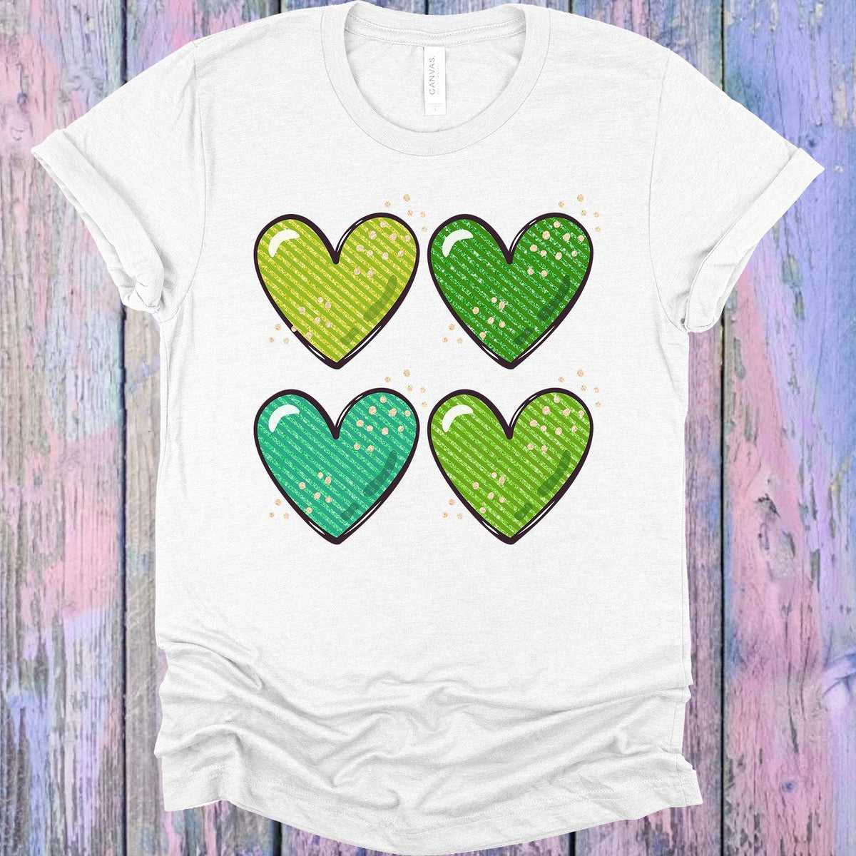 Green Hearts Graphic Tee product image 1