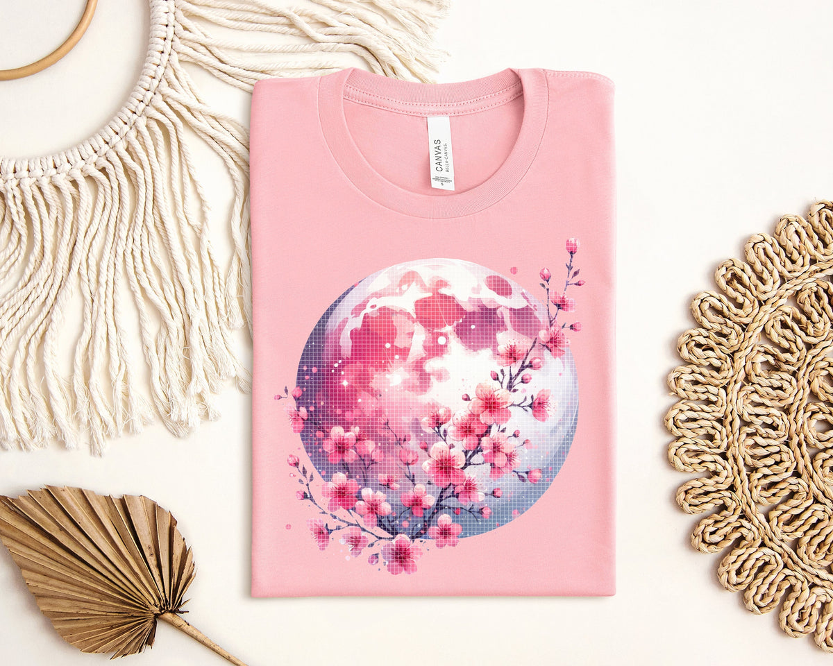Cherry Blossom Moon Graphic Tee product image 1