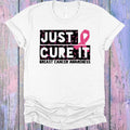 Just Cure It Breast Cancer Awareness Graphic Tee product image 1