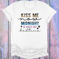 Kiss Me Now Midnight is Past My Bedtime Graphic Tee product image 1