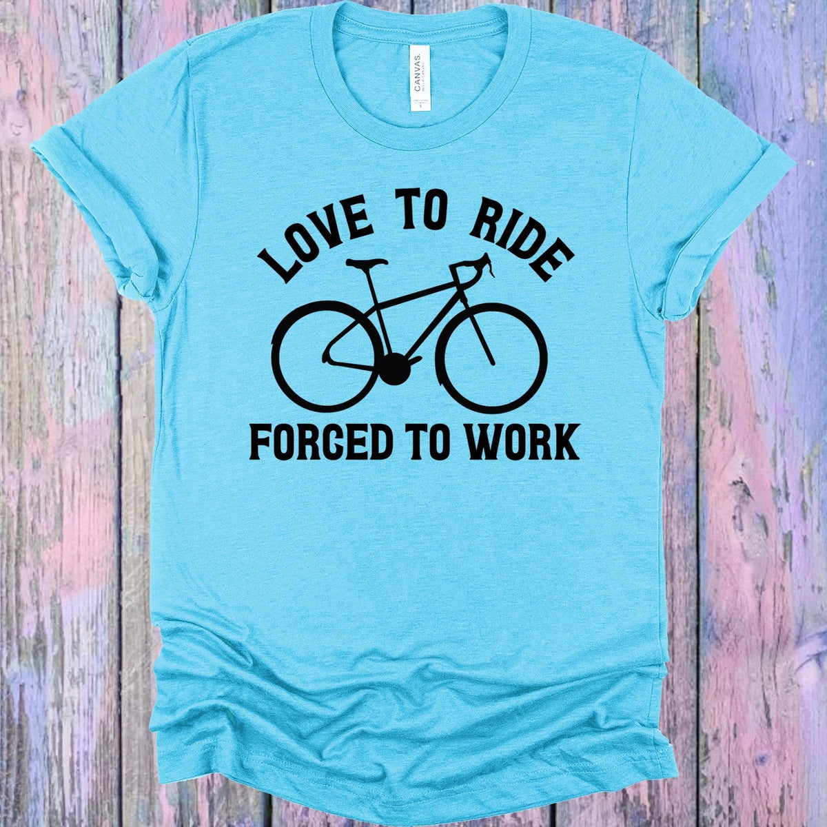 Love to Ride Forced to Work Graphic Tee product image 1