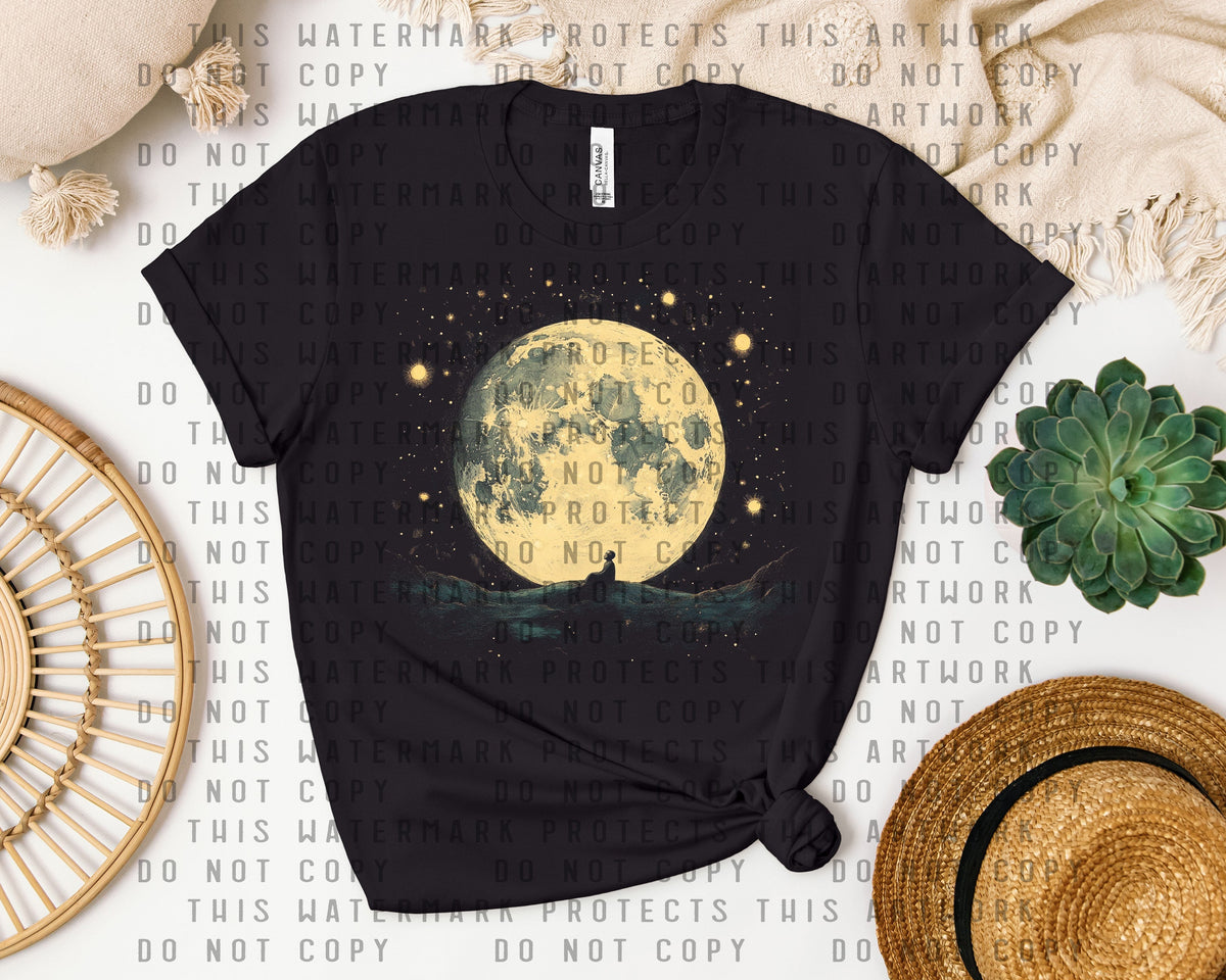 Dark World Moon Graphic Tee product image 1
