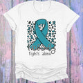 Nobody Fights Alone Teal Ribbon Graphic Tee product image 1