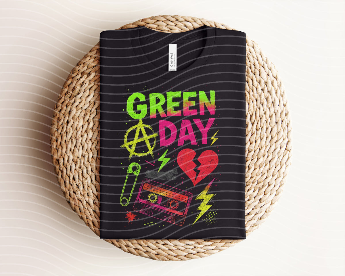 Green Day Neon Graphic Tee product image 1