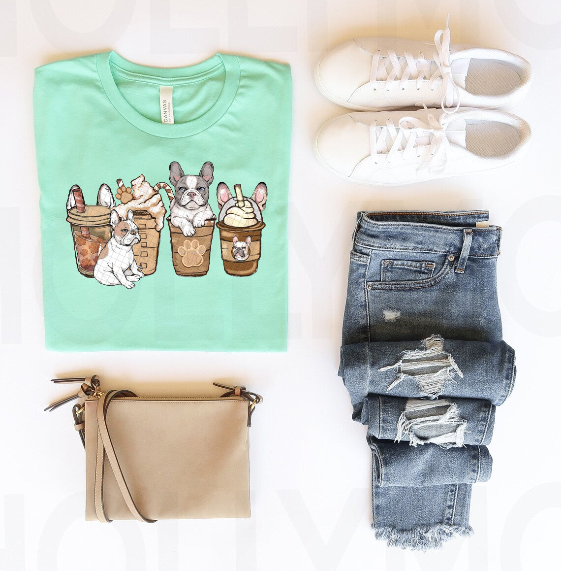Frenchie Coffee Graphic Tee product image 1