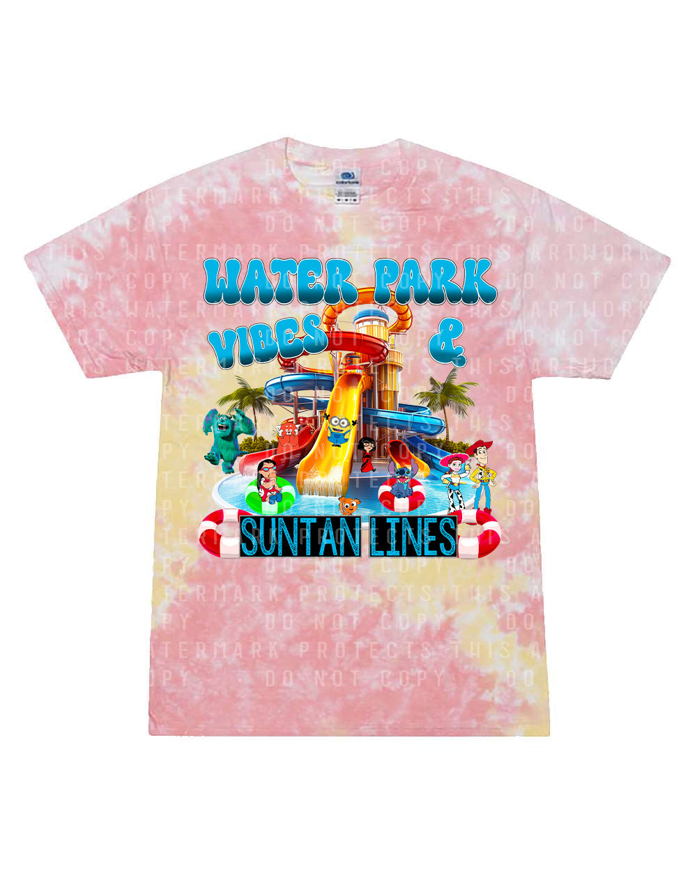 Water Park Vibes & Suntan Lines Graphic Tee product image 1