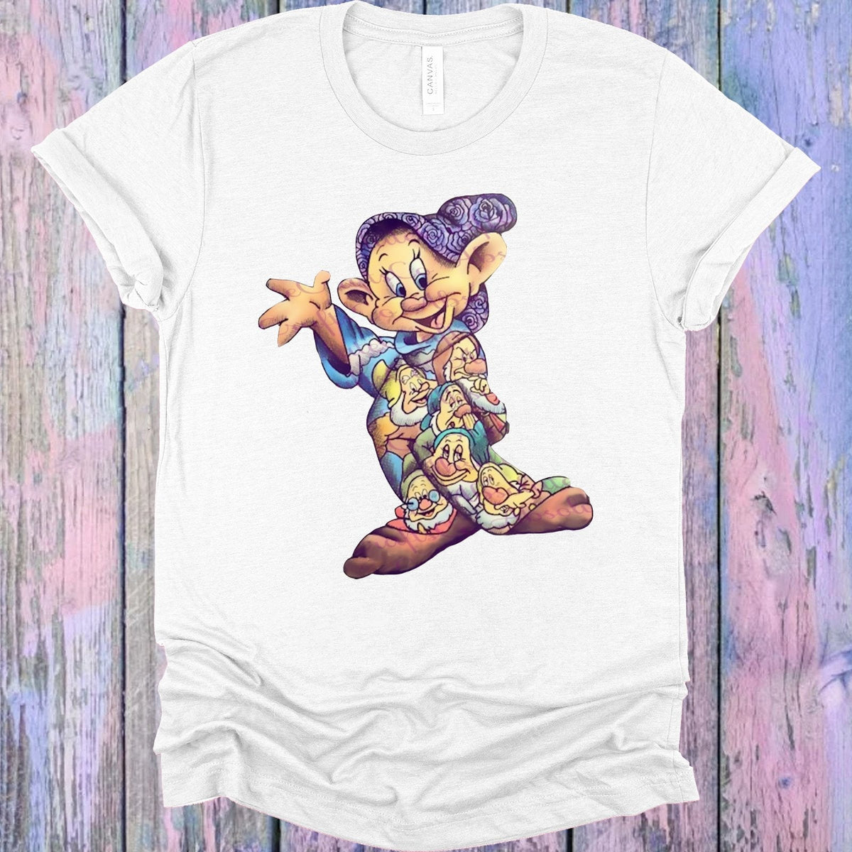 Seven Dwarves Collage Graphic Tee product image 1