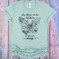 She Flies with the Strength of Her Own Wings Graphic Tee product image 1