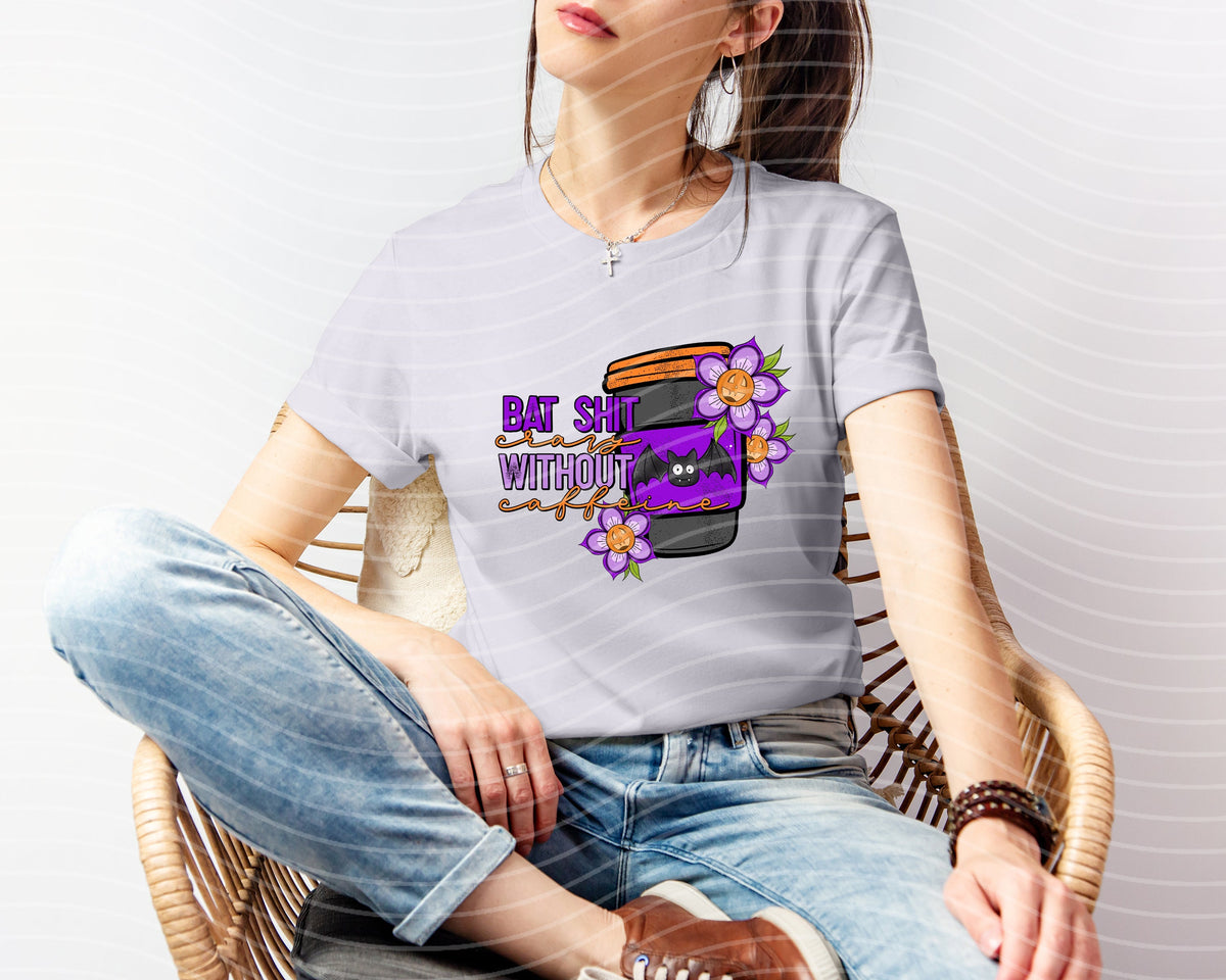 Bat Shit Crazy without Caffeine Graphic Tee product image 2