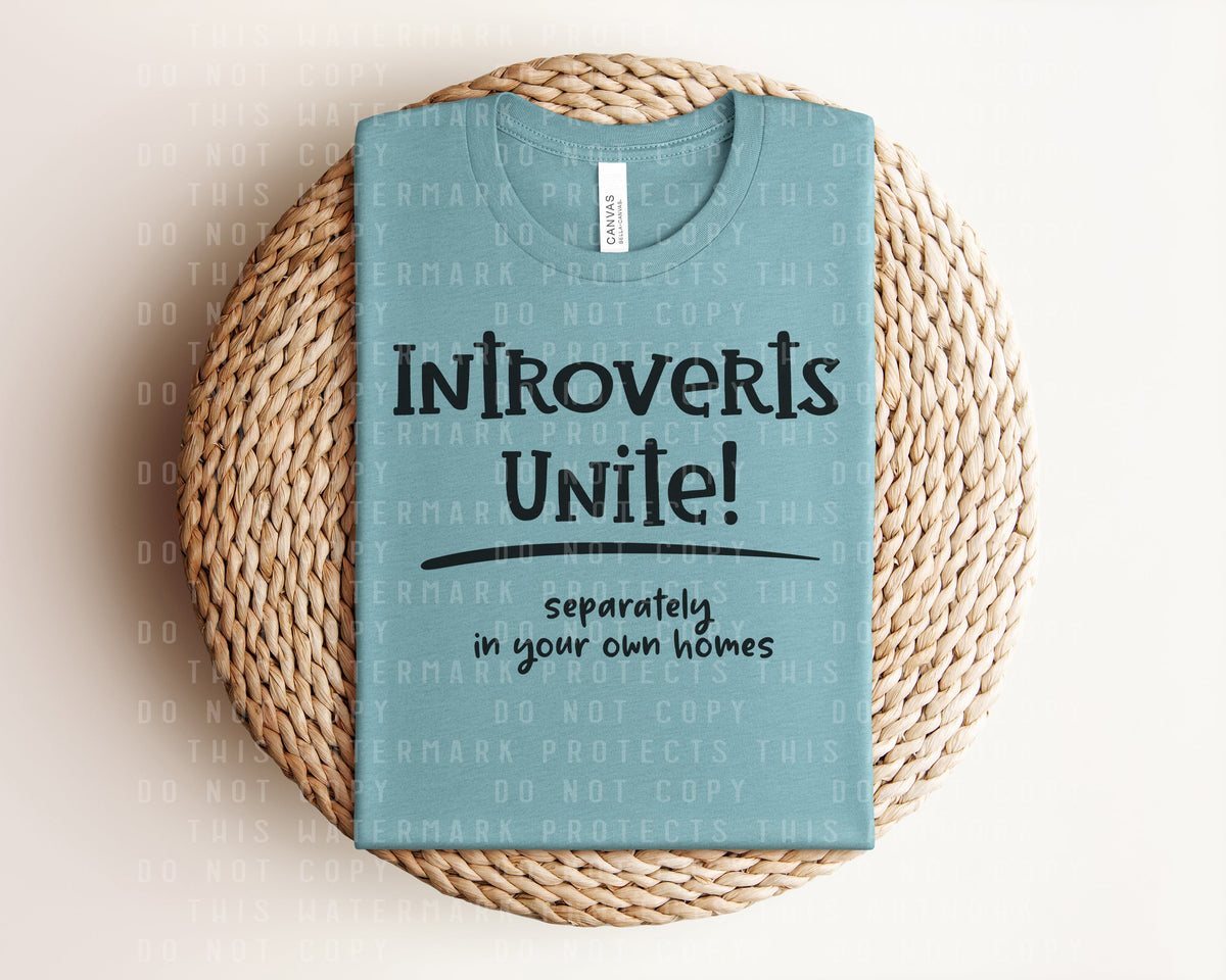 Introverts Unite Graphic Tee product image 1