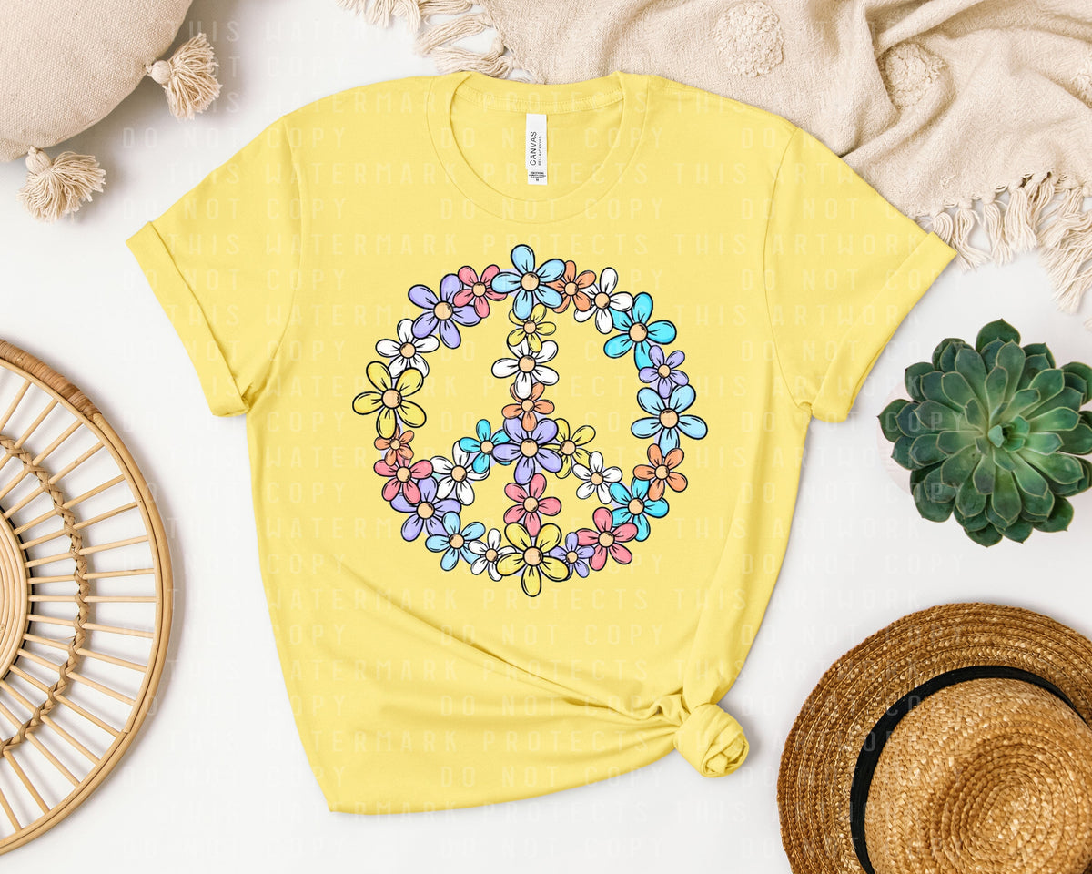 Floral Peace Graphic Tee product image 1