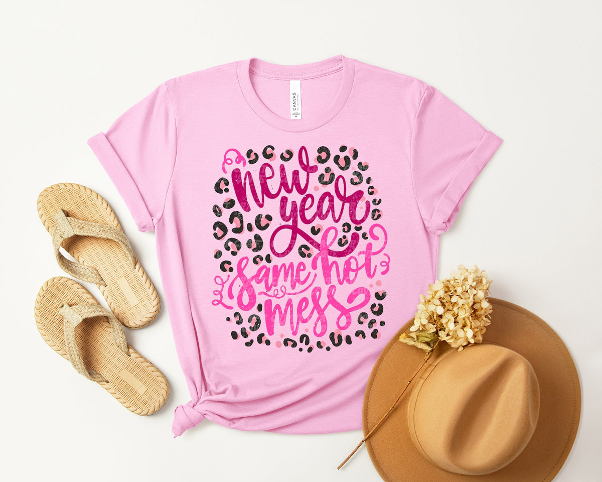 New Year Same Hot Mess Graphic Tee product image 1