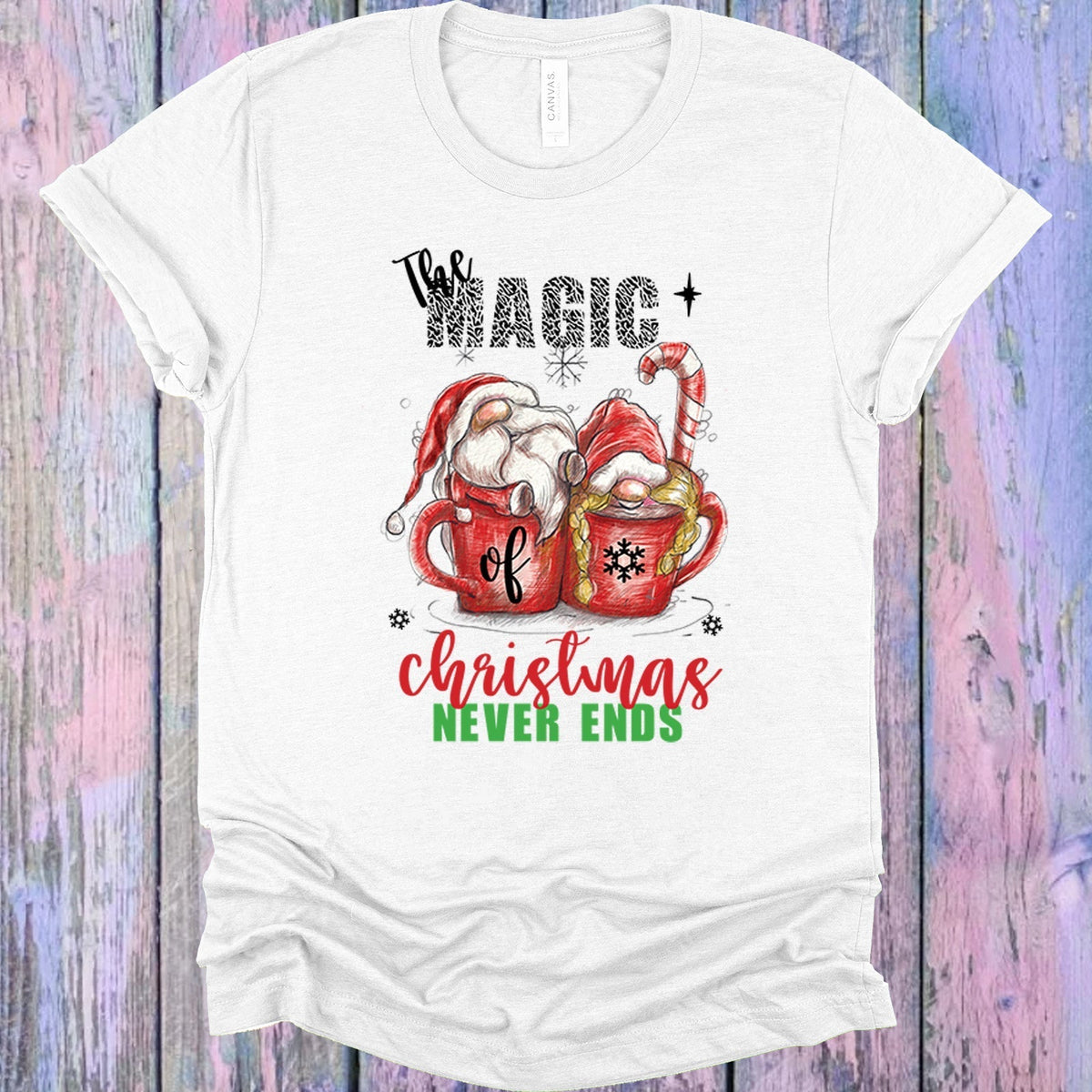 The Magic of Christmas Never Ends Graphic Tee product image 1