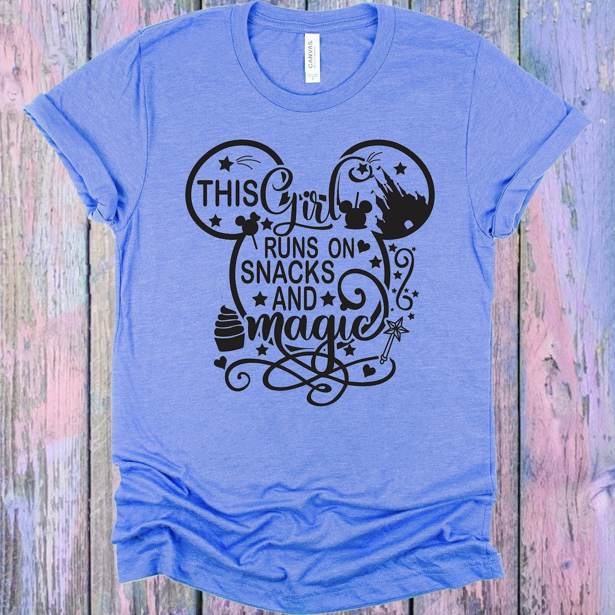 This Girl Runs on Snacks and Magic Graphic Tee product image 1