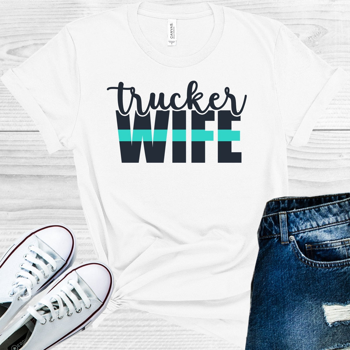 Trucker Wife Graphic Tee product image 1