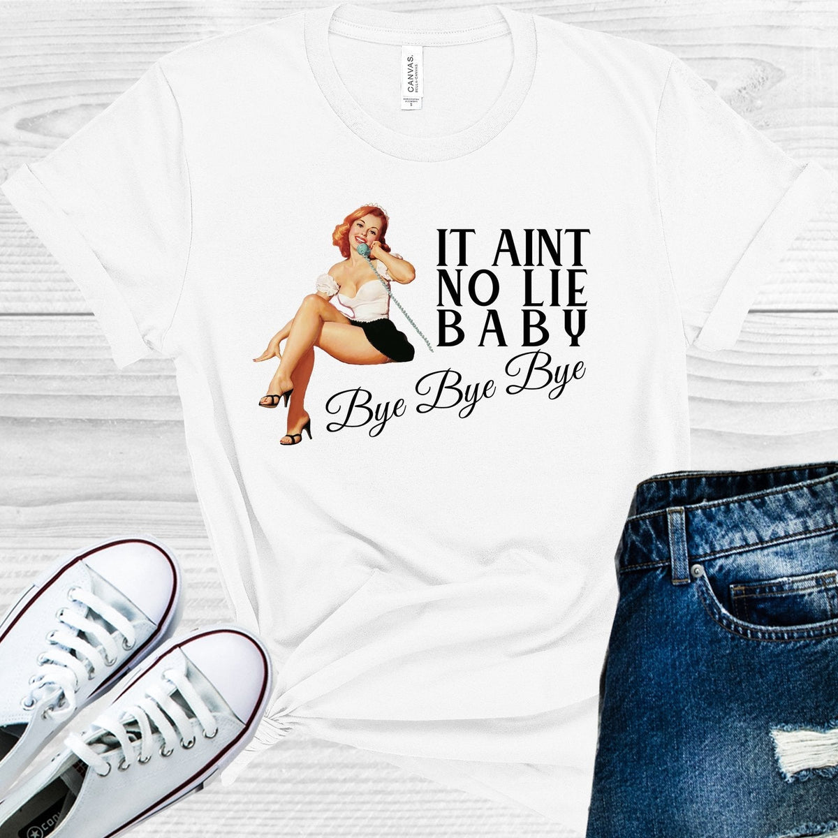 It Ain't No Lie Baby Bye Graphic Tee product image 1